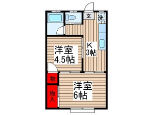 黒沢コーポの物件間取画像